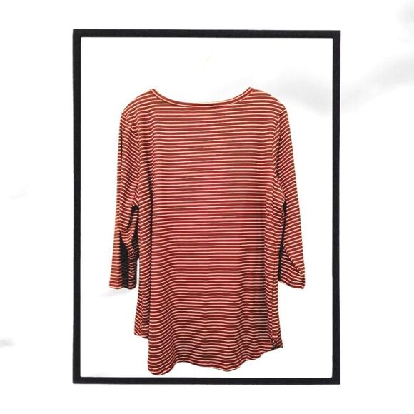 No Comment Plus Size Striped Top - Picture 2 of 7